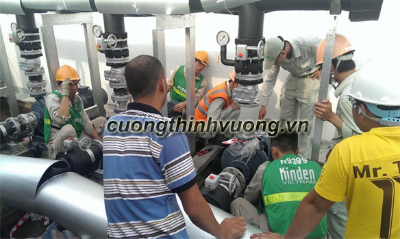 Bảo dưỡng hệ thống giải nhiệt Chiller tại công ty TNHH IKO THOMPSON Việt Nam