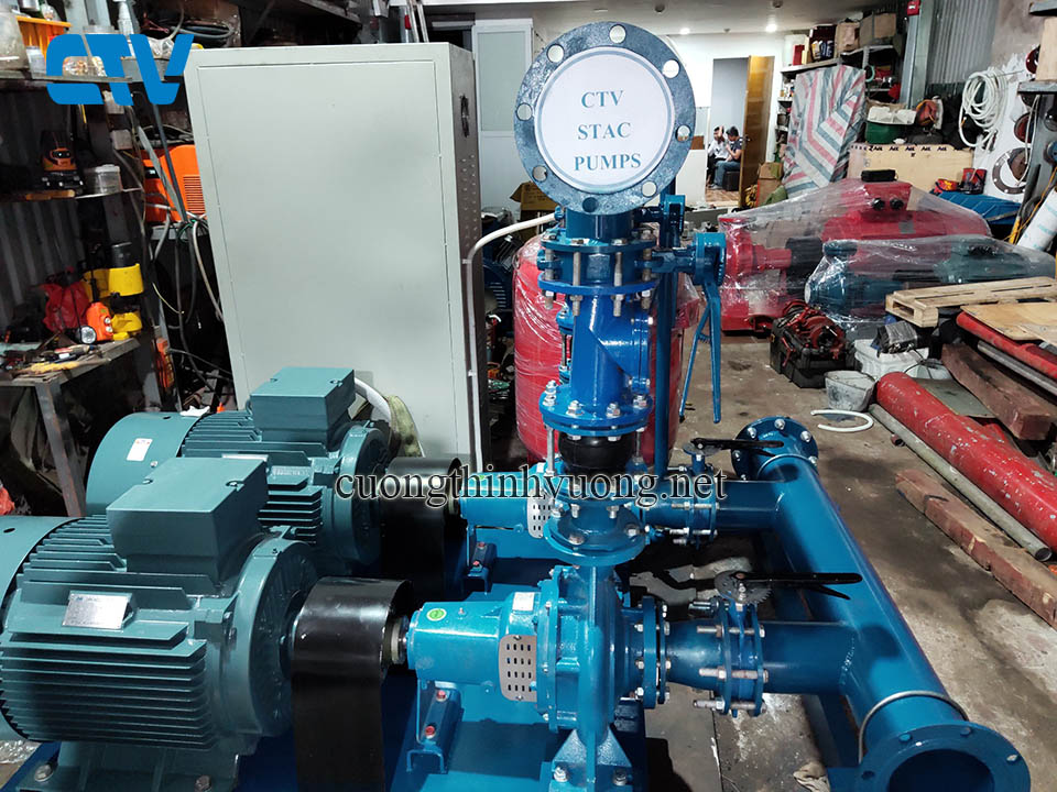 Lắp đặt hệ thống máy bơm STAC ETKF 55 Kw tưới cỏ sân Golf