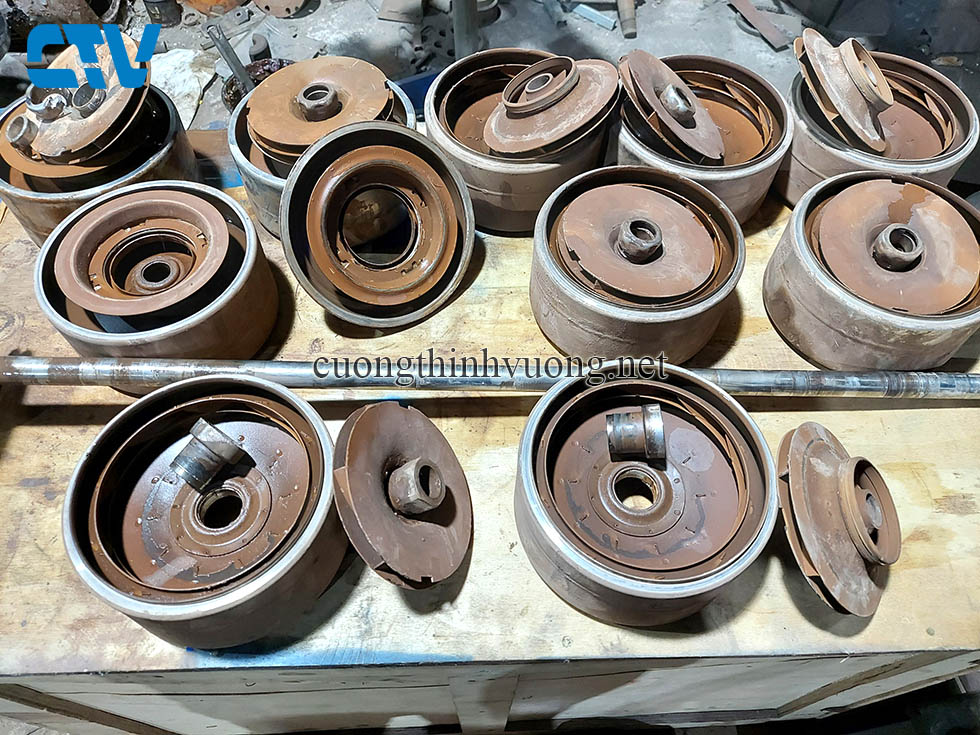 Thay ruột buồng cánh bơm đa tầng cánh trục đứng Hà Nội